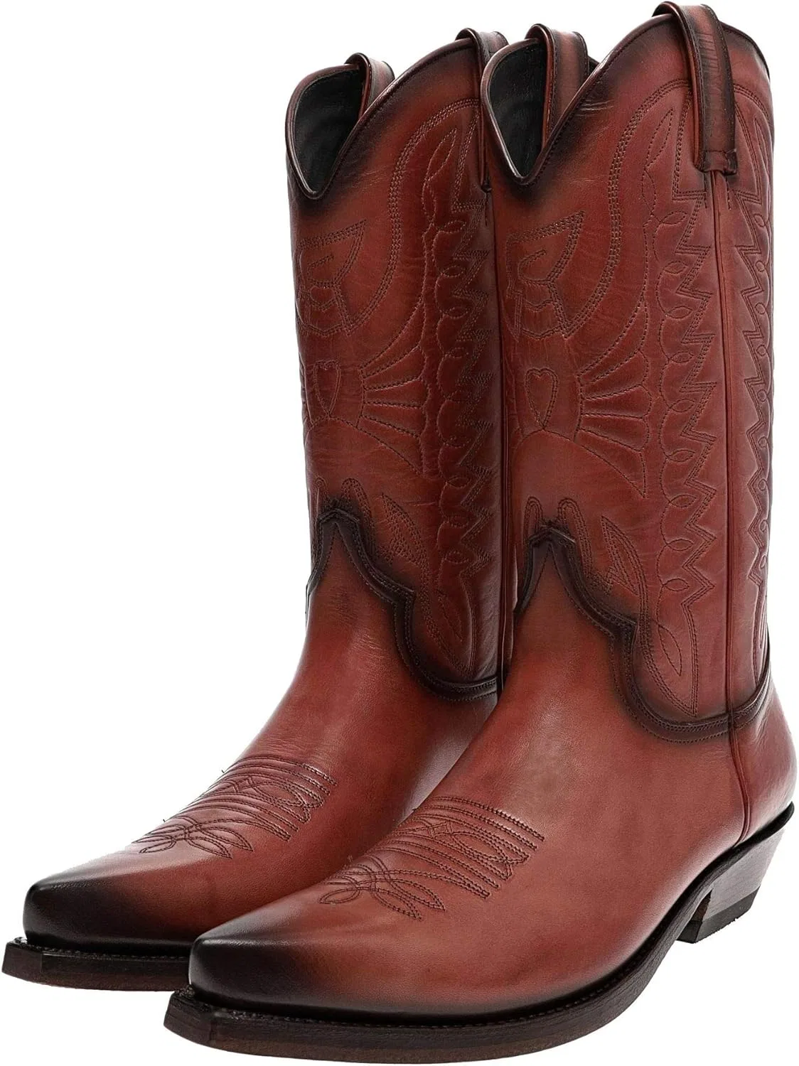 Mayura Boots Ковбойские ботинки Mayura, унисекс, цвет коньяк, 1920, кожаные ботинки, коричневые — фото 2