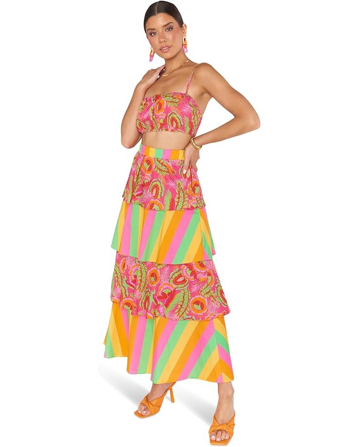 

Юбка Show Me Your Mumu Full Swing Skirt, цвет Neon Stripe Poplin