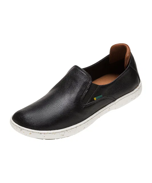 Унисекс слипоны из натуральной кожи FREUS SLIPPER NOVO чёрные