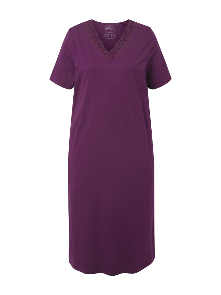 

Ночная рубашка виноградно-красного цвета Ulla Popken