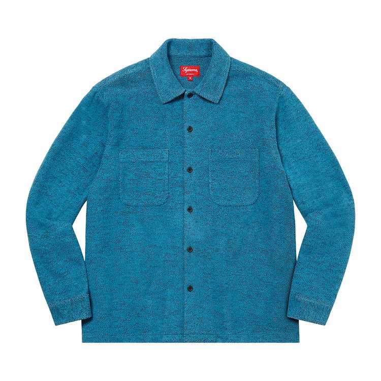 

Рубашка Supreme Brushed Flannel Twill Shirt, Blue