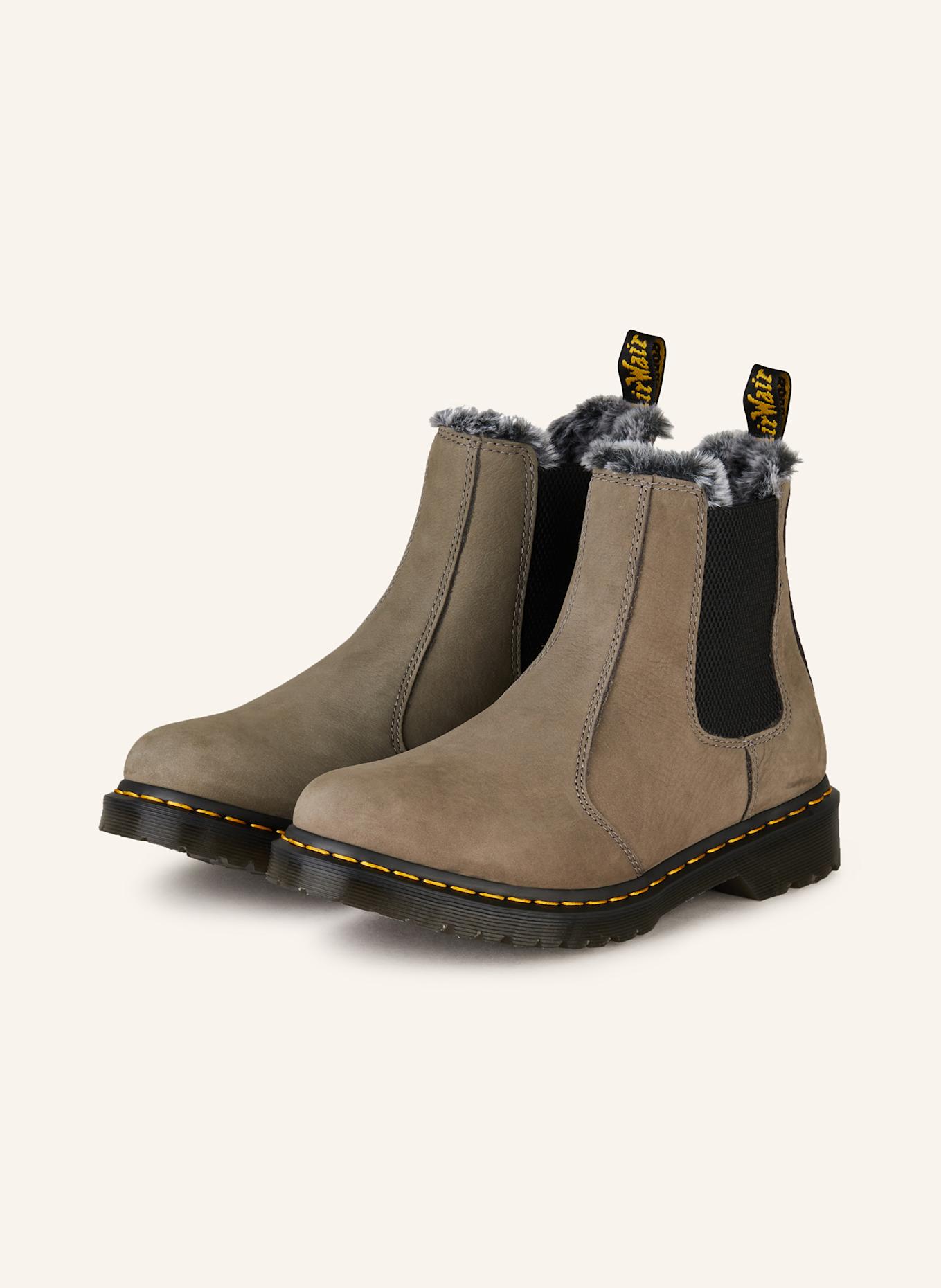 

Леонора челси ботинки Dr. Martens, бежевый