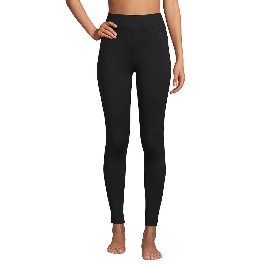 

Женские длинные брюки-нижнее белье Lands End Thermaskin Lands' End, черный