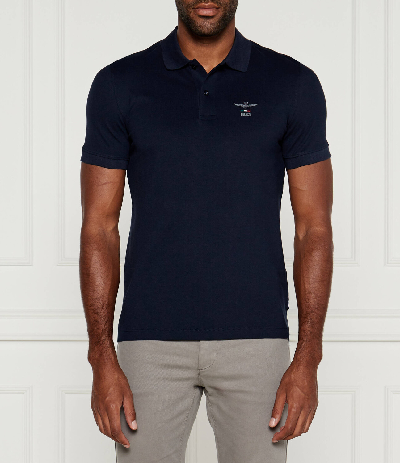 

Поло Aeronautica Militare Slim Fit, темно-синий