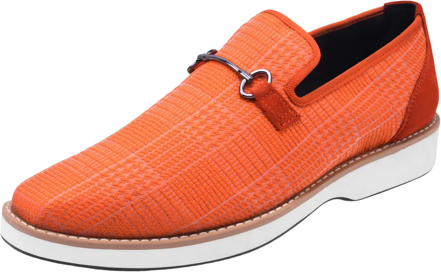 Мужские туфли-броги Liberty Footwear LIBERTYZENO с перфорацией на шнуровке, кожаные, для делового стиля, Orange Textile