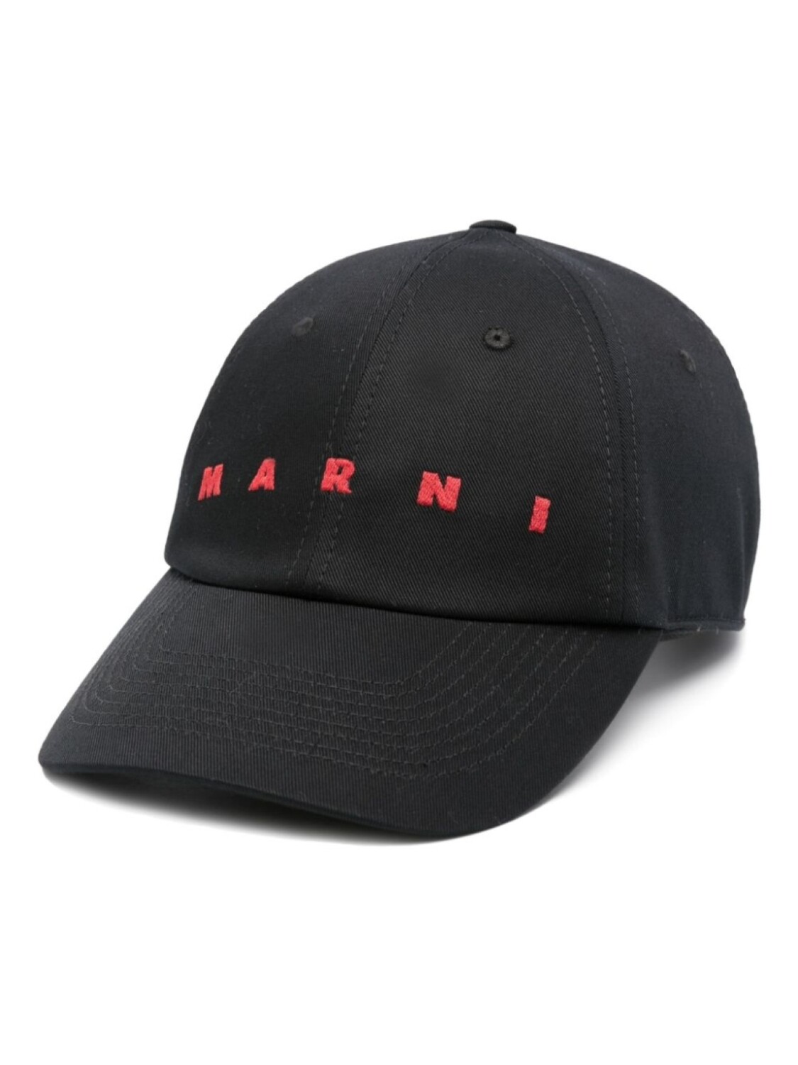 

Marni кепка с вышитым логотипом, черный