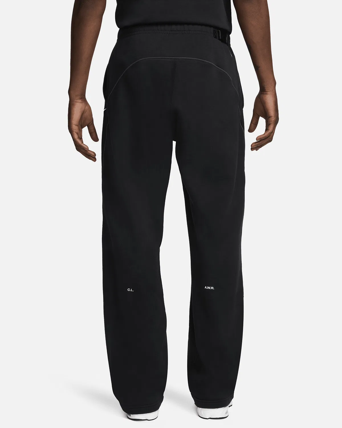 NOCTA Fleece CS Open-Hem Sweatpants NOCTA, Black/Black/White — фото 4
