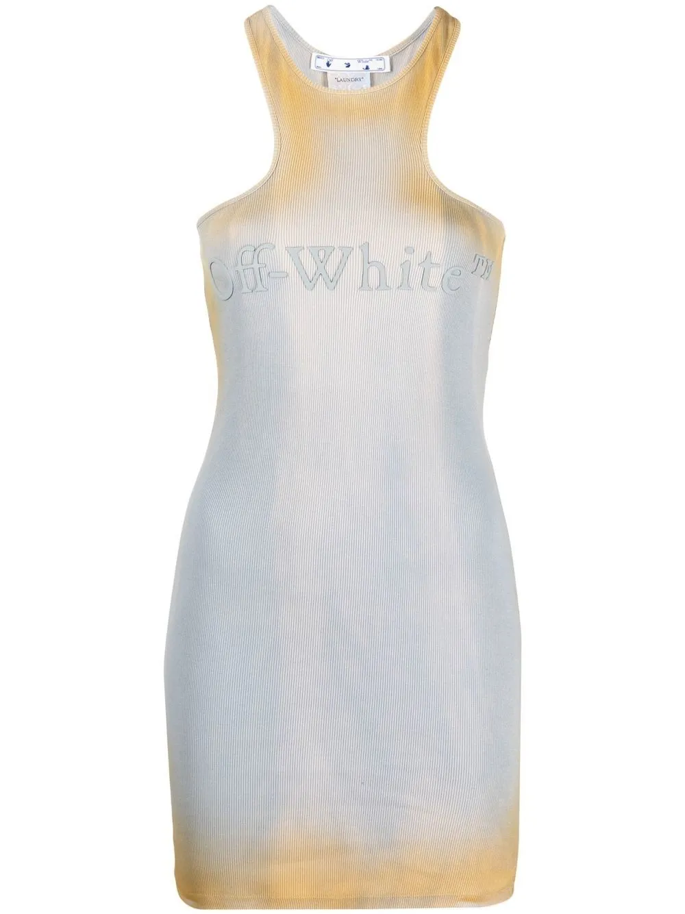 

Платье мини с эффектом потертости OFF-WHITE, серый