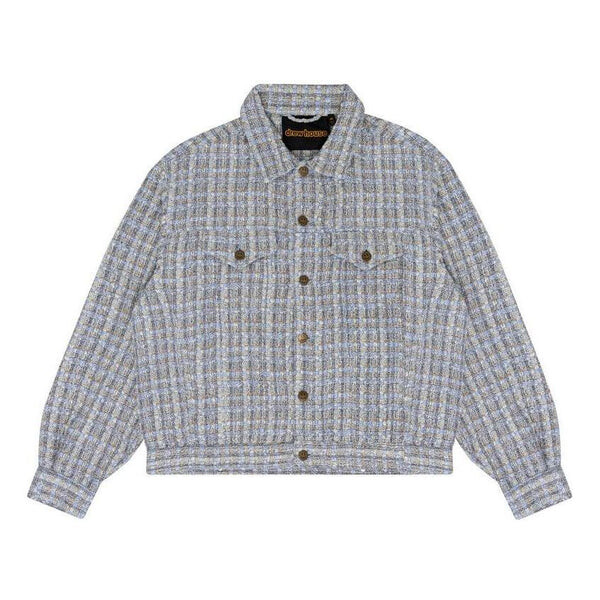 

Куртка boucle mascot oversized trucker jacket 'grey blue' Drew House, серый