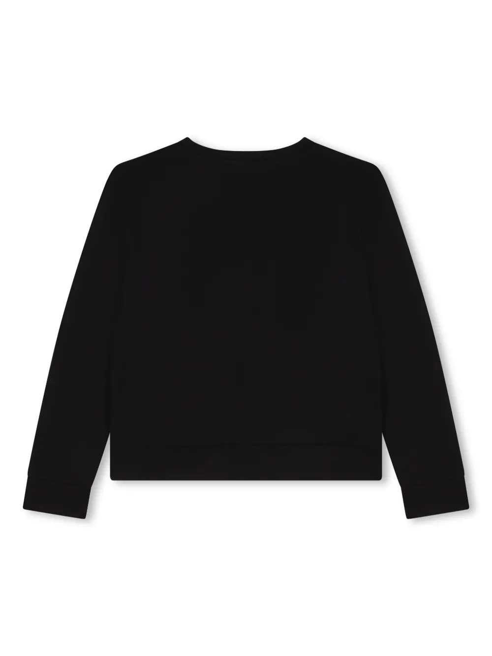 Толстовка из джерси с логотипом и стразами SONIA RYKIEL ENFANT, черный — фото 2