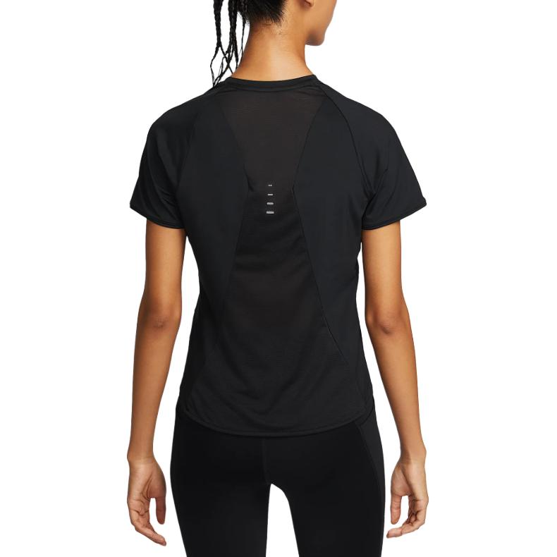 Женская беговая майка Swift Dri-FIT с короткими рукавами Nike, черный — фото 4