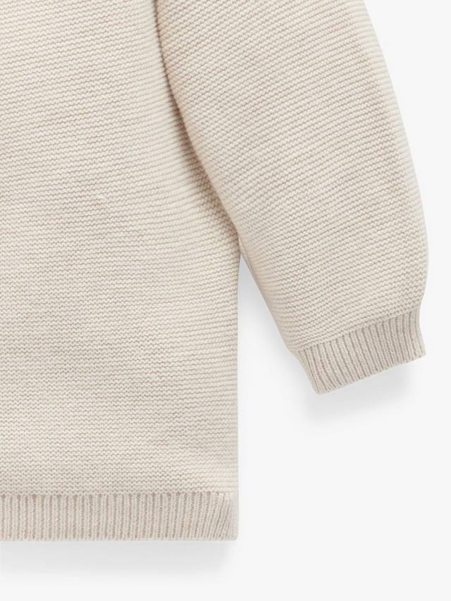 Текстурированный кардиган baby essentials Purebaby, цвет Wheat Melange — фото 3