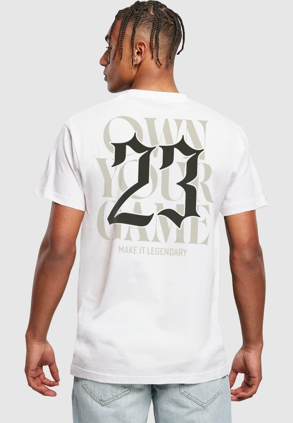 

Рубашка с принтом OWN YOUR GAME Mister Tee, белый