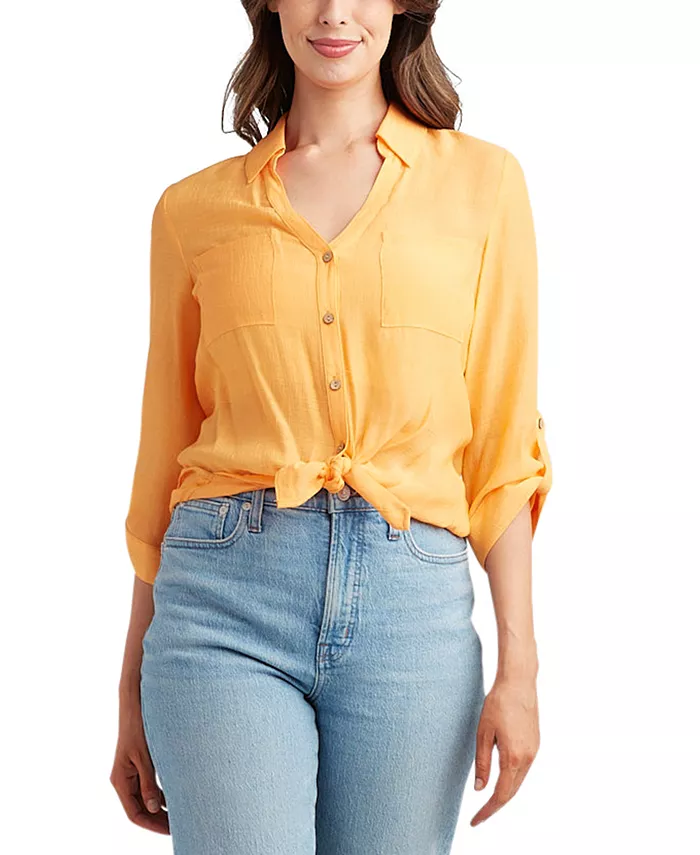 

Рубашка с воротничком из тонкой ткани для юниоров BCX, оранжевый