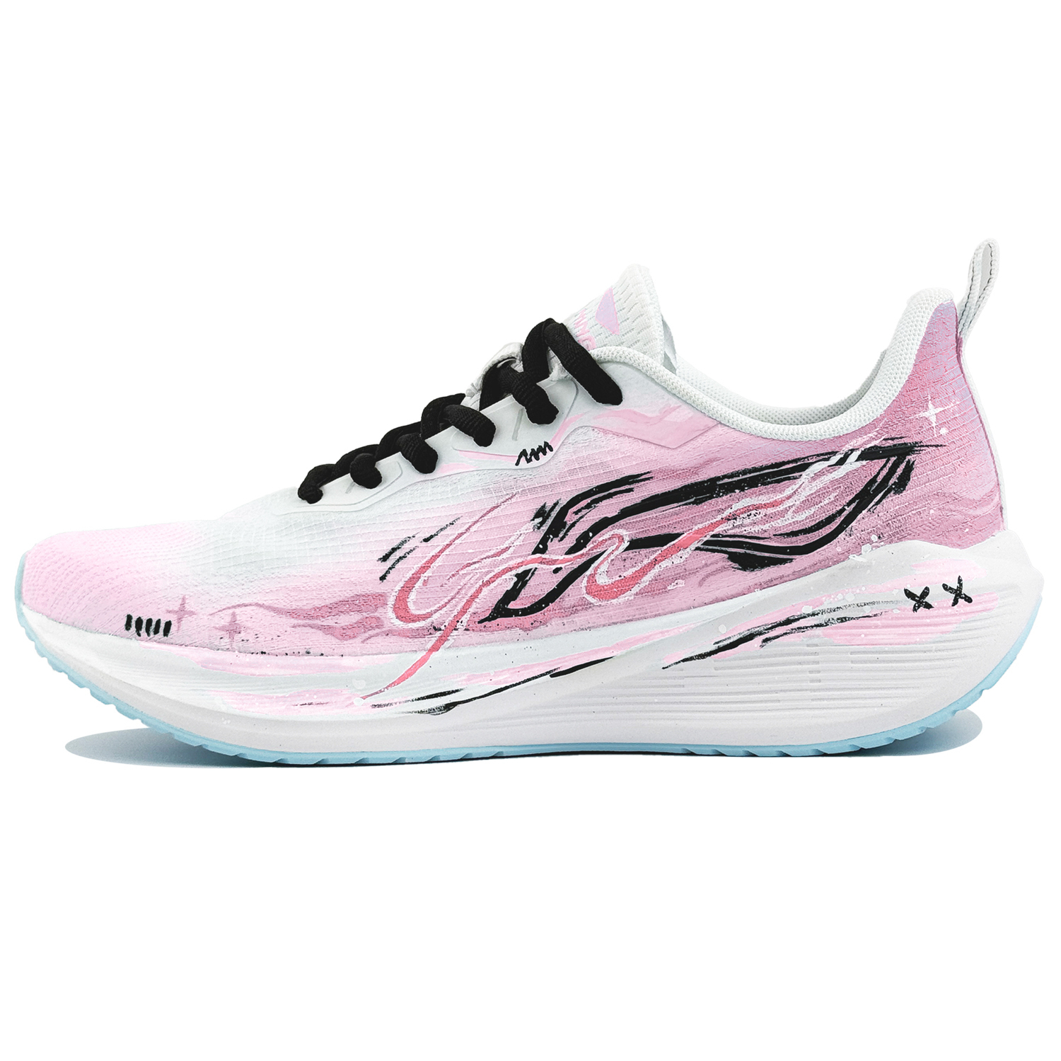 

LINING Лининг Вуйе амортизирующие и дышащие низкие кеды для бега мужские розовые, цвет Pink