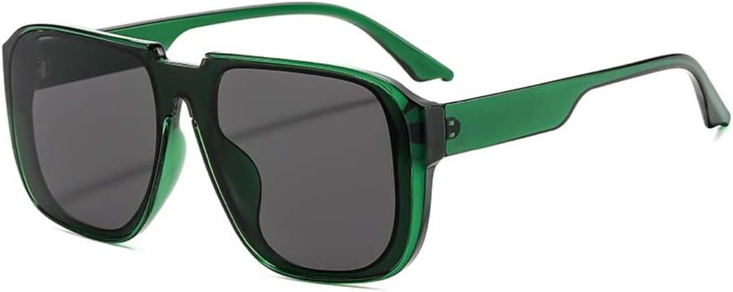 

Модные винтажные солнцезащитные очки класса люкс для женщин и мужчин, в стиле панк, с большой оправой, классические, с защитой от ультрафиолета UV400 TKKTLLT, Gray-yellow