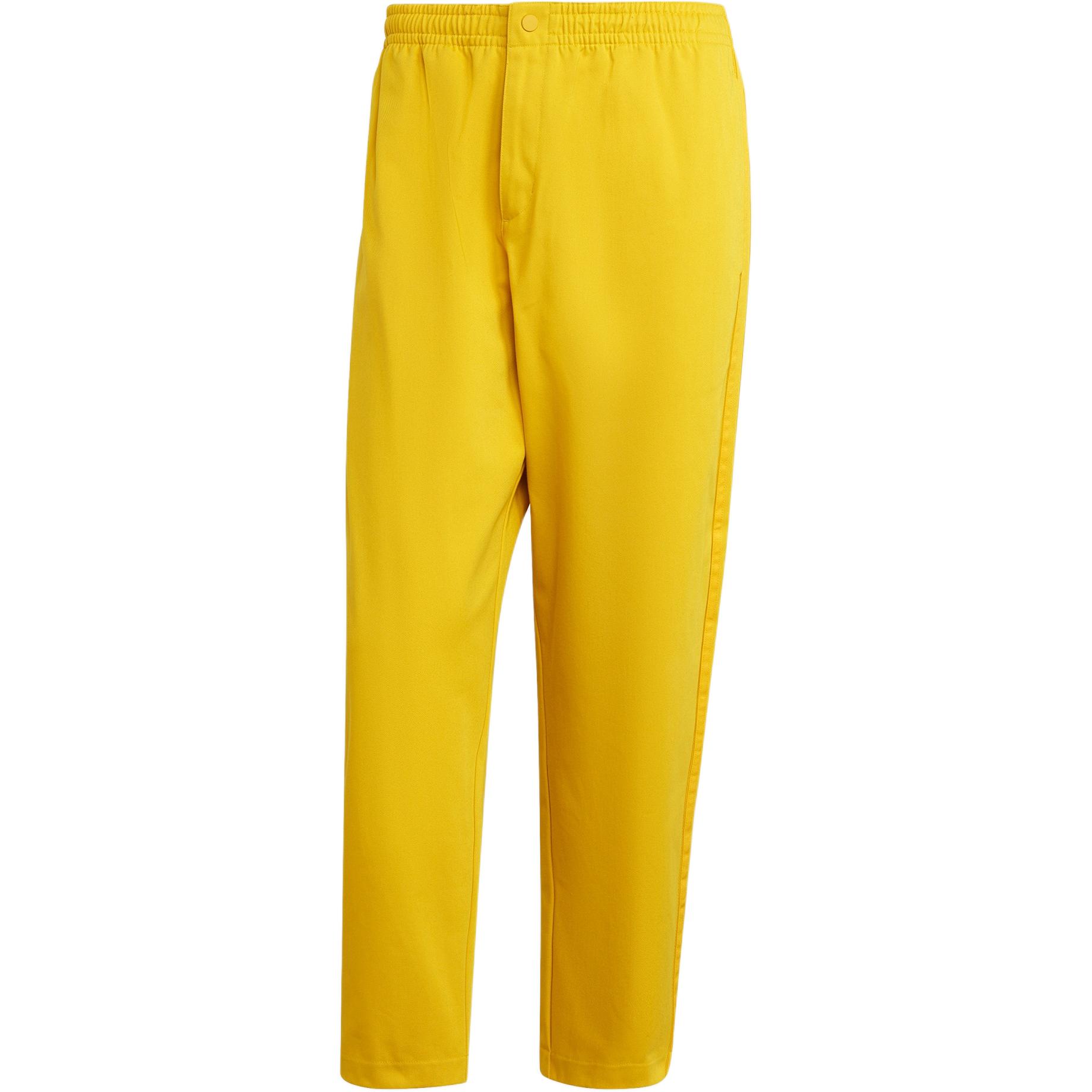 Adidas Originals Adicolor Trefoil TWILL PANTS вязаные спортивные брюки мужские yellow — фото 3