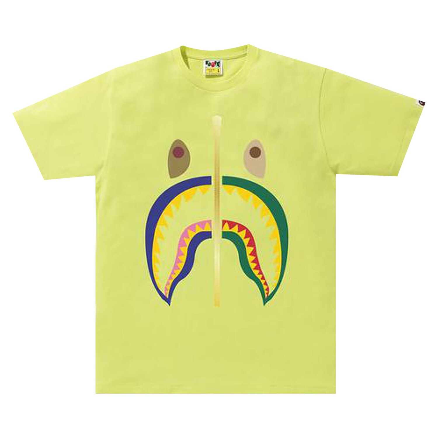 

Футболка BAPE Colors Shark, зеленая, Зеленый, Футболка BAPE Colors Shark, зеленая