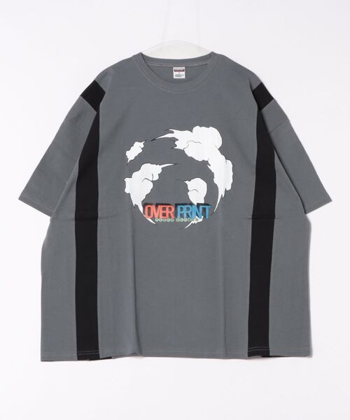 

Over print Футболка с принтом, угольно-серый