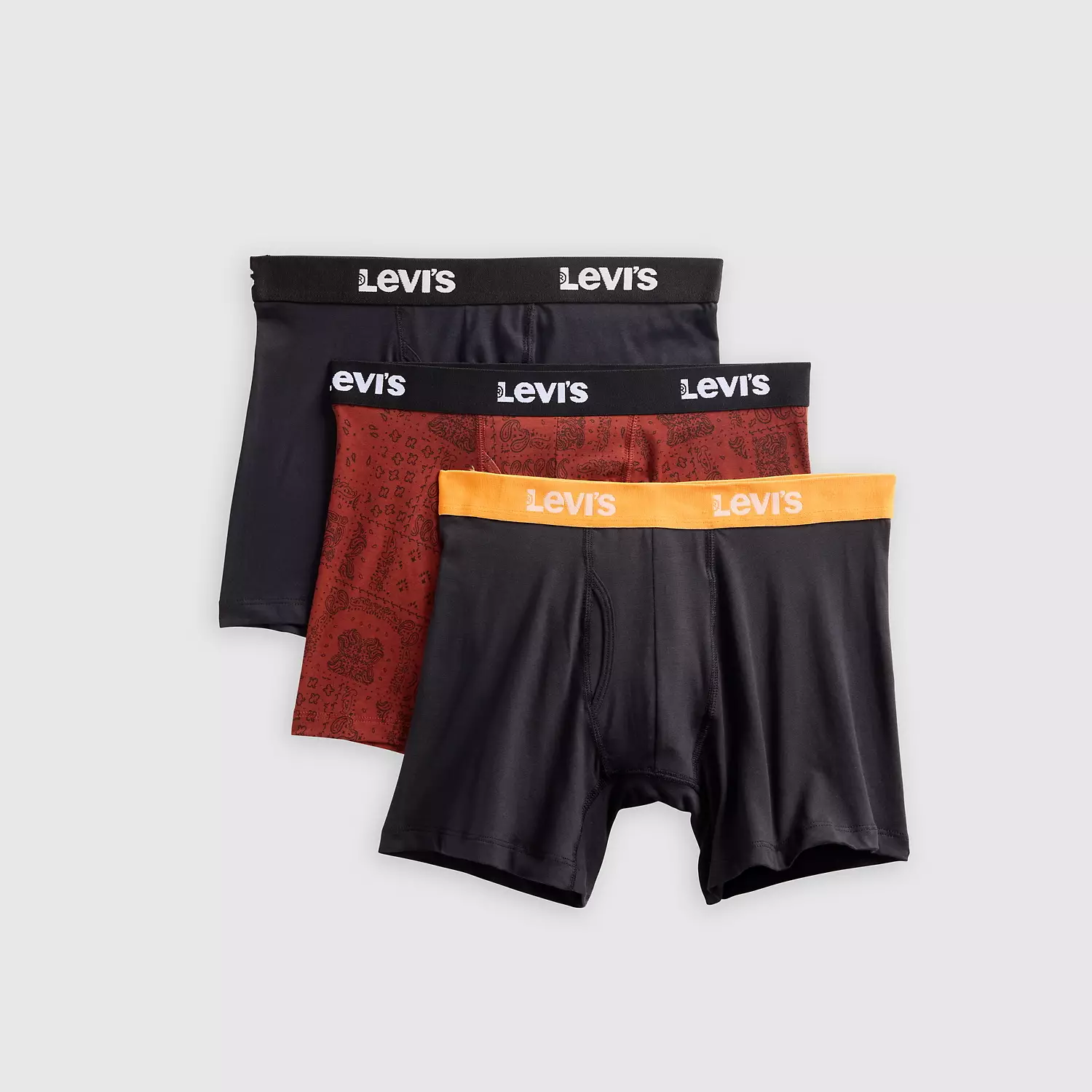 

Трусы-боксеры (3 шт. в упаковке) Levi's, цвет Red Combo