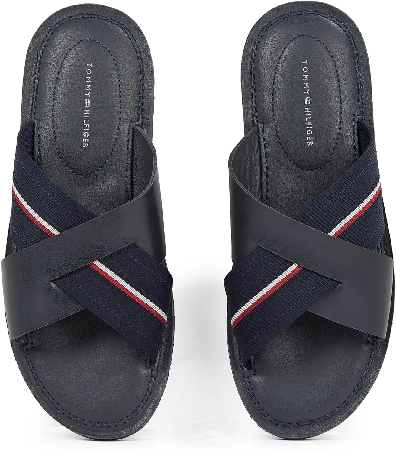 Мужские кожаные сандалии Tommy Hilfiger Core Criss, Blue Desert Sky — фото 4