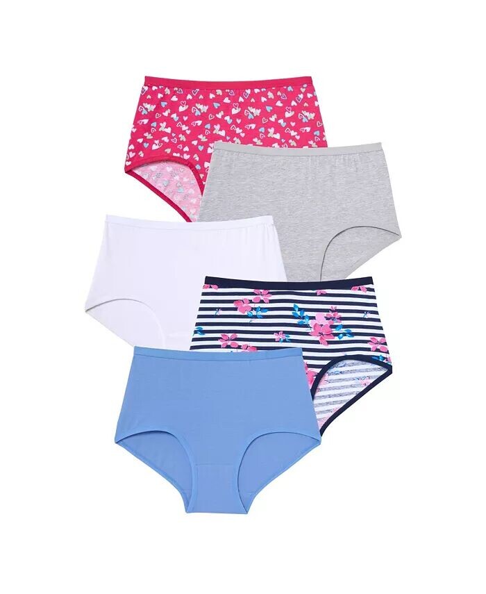 

Трусы из эластичного хлопка больших размеров (5 шт.) Comfort Choice, мультиколор