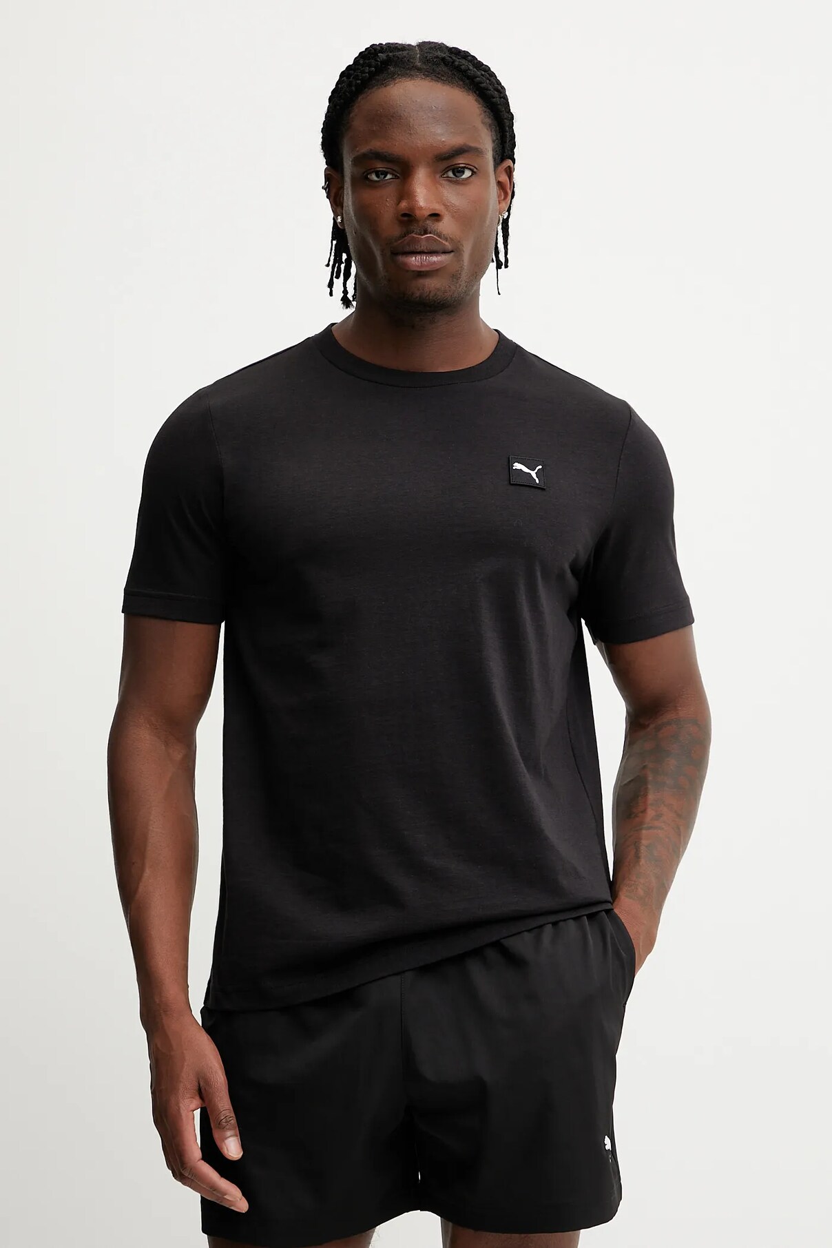 

Футболка ESS ELEVATED из хлопка Puma, черный