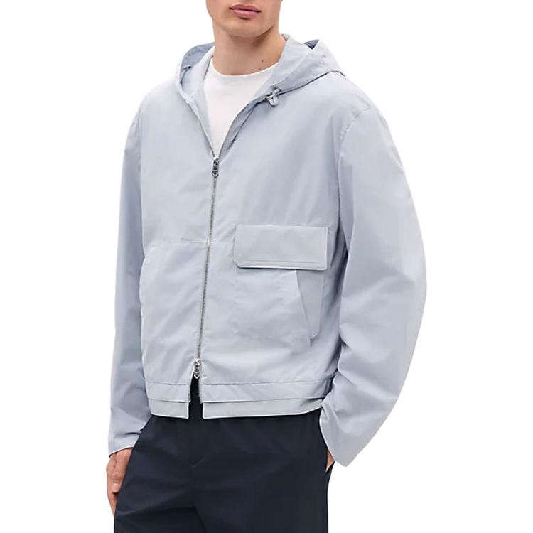 

HERMES Куртка мужская светло-голубая, Light Blue