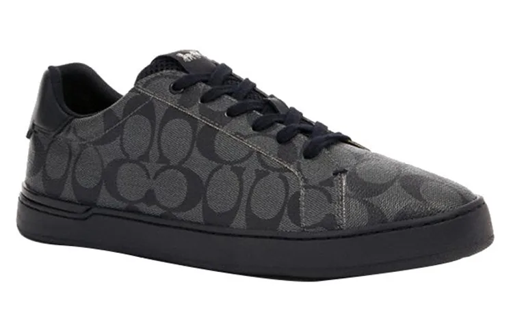 COACH Кроссовки для скейтбординга Canvas Low top мужские черные — фото 3