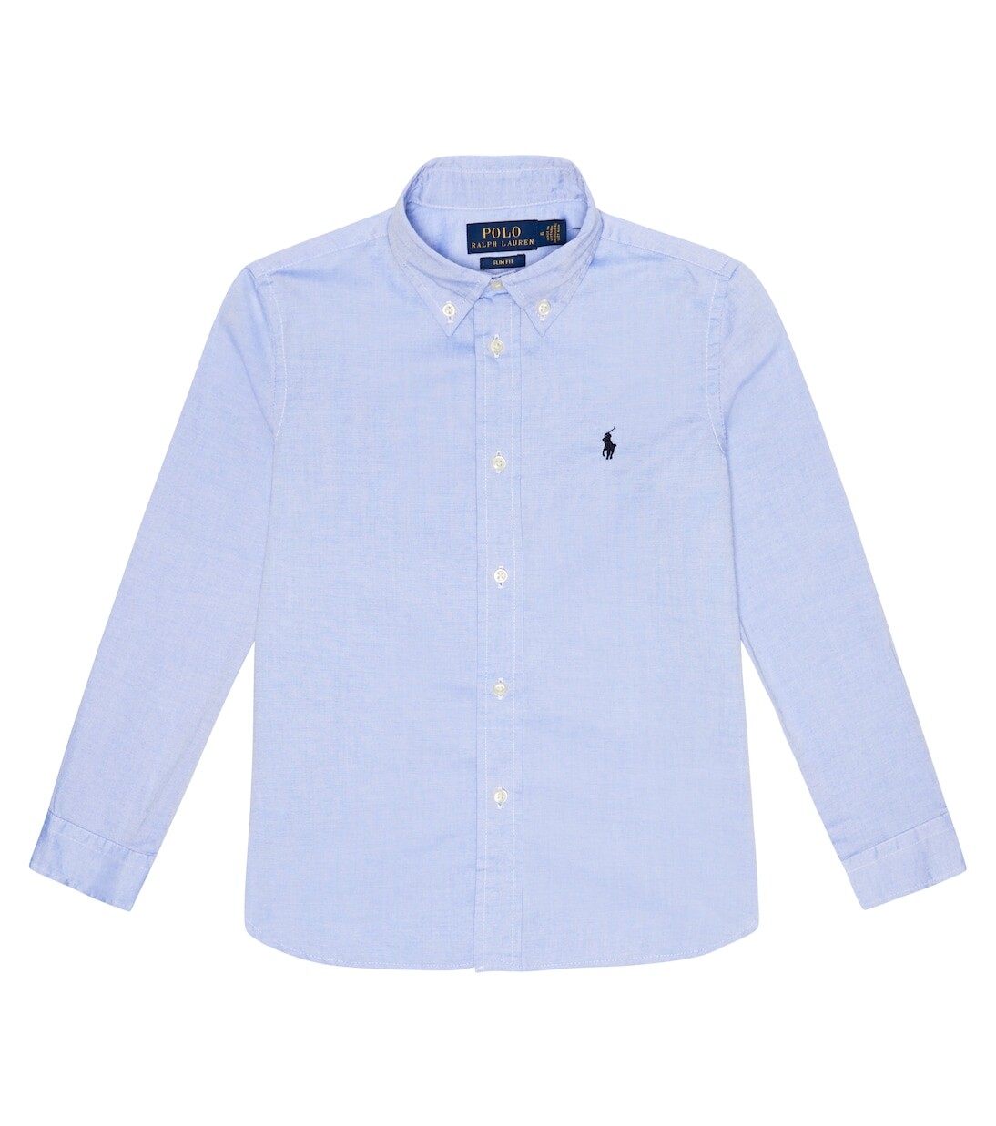 

Хлопчатобумажную рубашку Polo Ralph Lauren Kids, синий