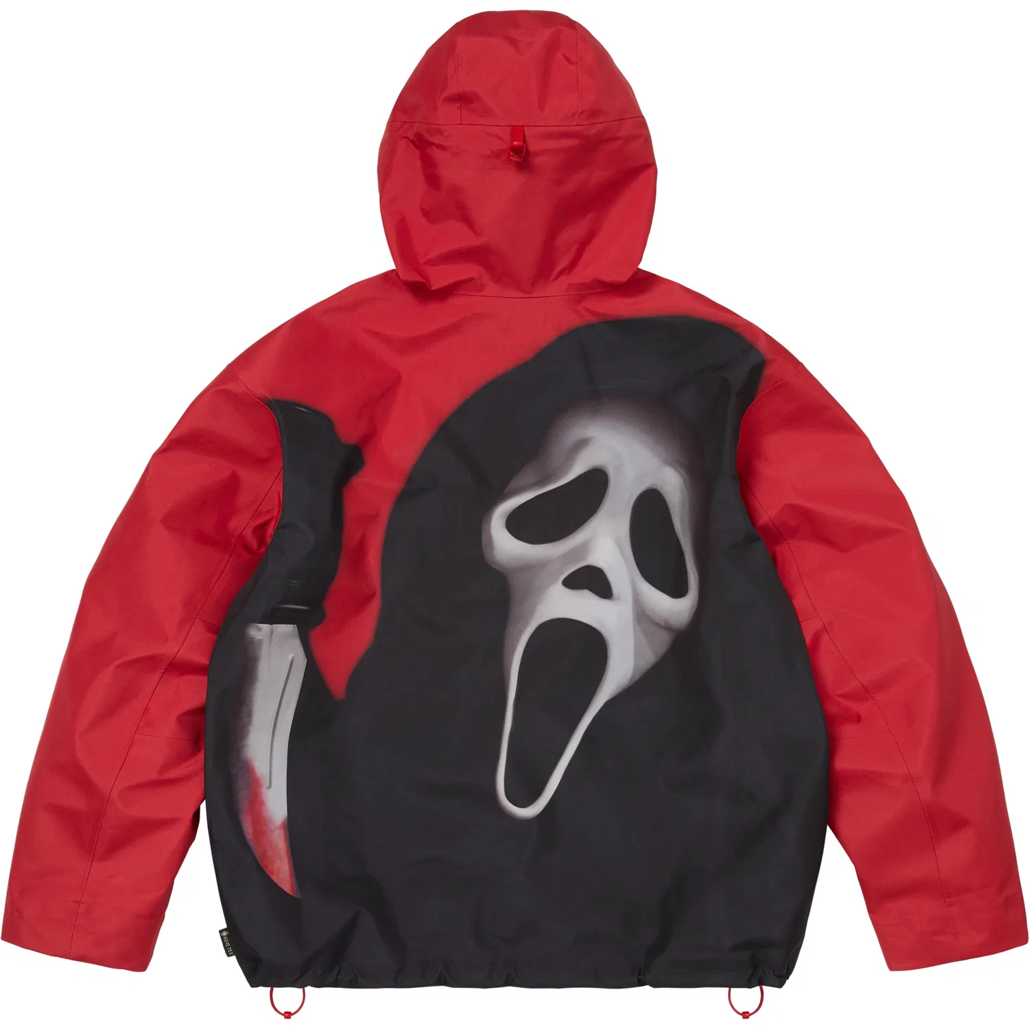 Ветровка Ghostface водонепроницаемая и дышащая, унисекс Supreme, Red/Red