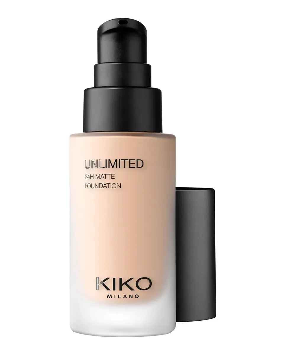 Матовая и жидкая основа для макияжа с длительностью до 24 часов Unlimited 24H Matte Foundation Kiko Milano, 2 Ng Neutral Gold