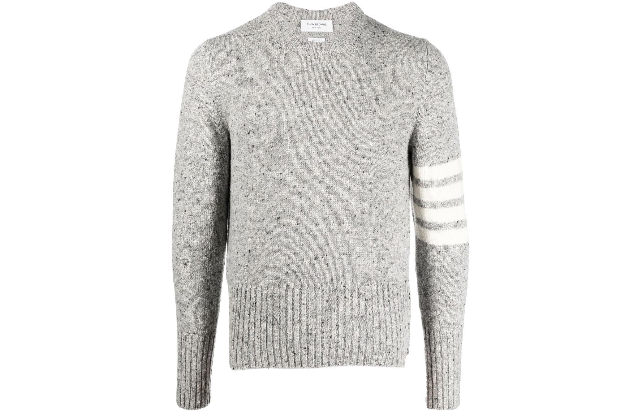 

Свитер мужской серый THOM BROWNE