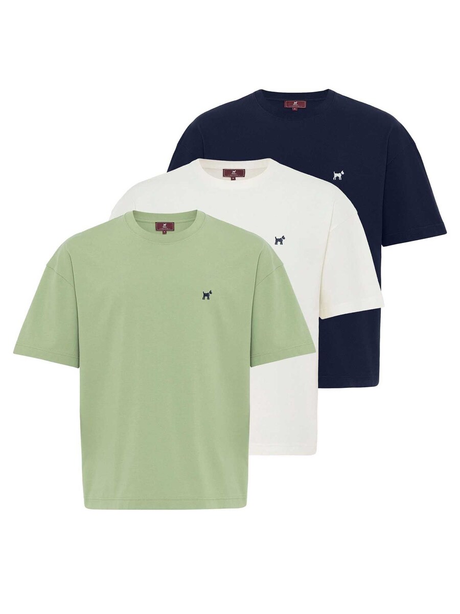 

Рубашка Williot Milano, цвет marine blue/Pastel green/White