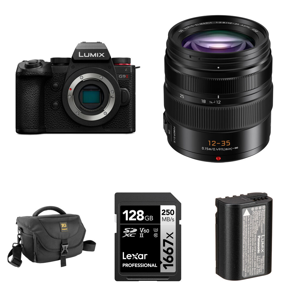 

Беззеркальная камера Panasonic Lumix G9 II Mirrorless Camera with 12-35mm f/2.8 Lens