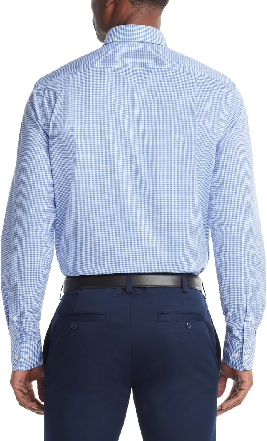 Мужская рубашка Tommy Hilfiger Regular Fit в клетку Gingham, не требующая глажки - эксклюзивно на Amazon, English Blue — фото 2