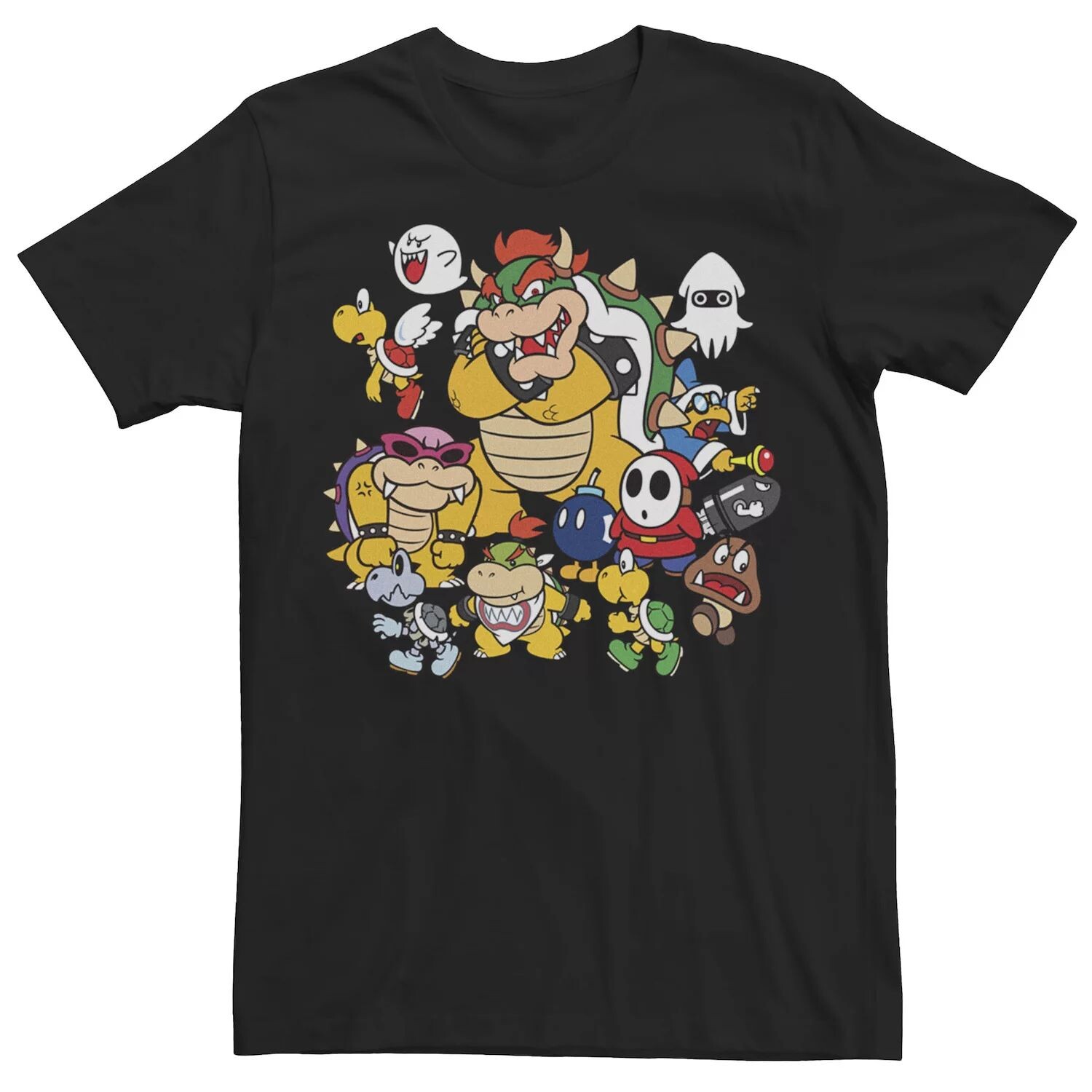 

Мужская футболка Nintendo Super Mario Bowser Enemy Group Licensed Character