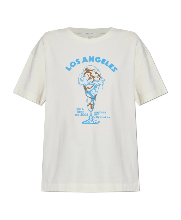 

Футболка с изображением мороженого Rag & Bone, бежевый