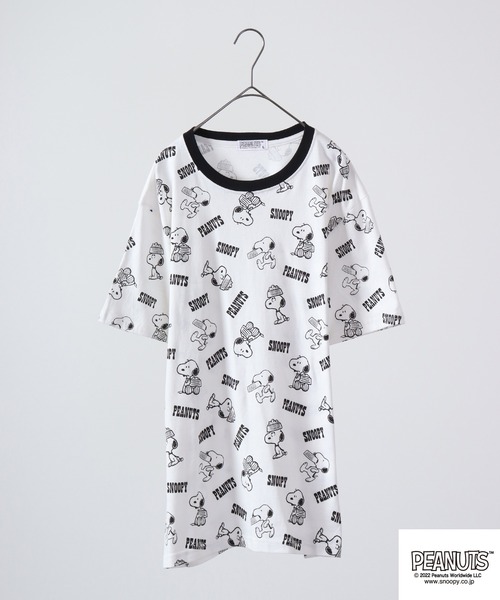 

Футболка с коротким рукавом, принт Снупи (Peanuts), белая