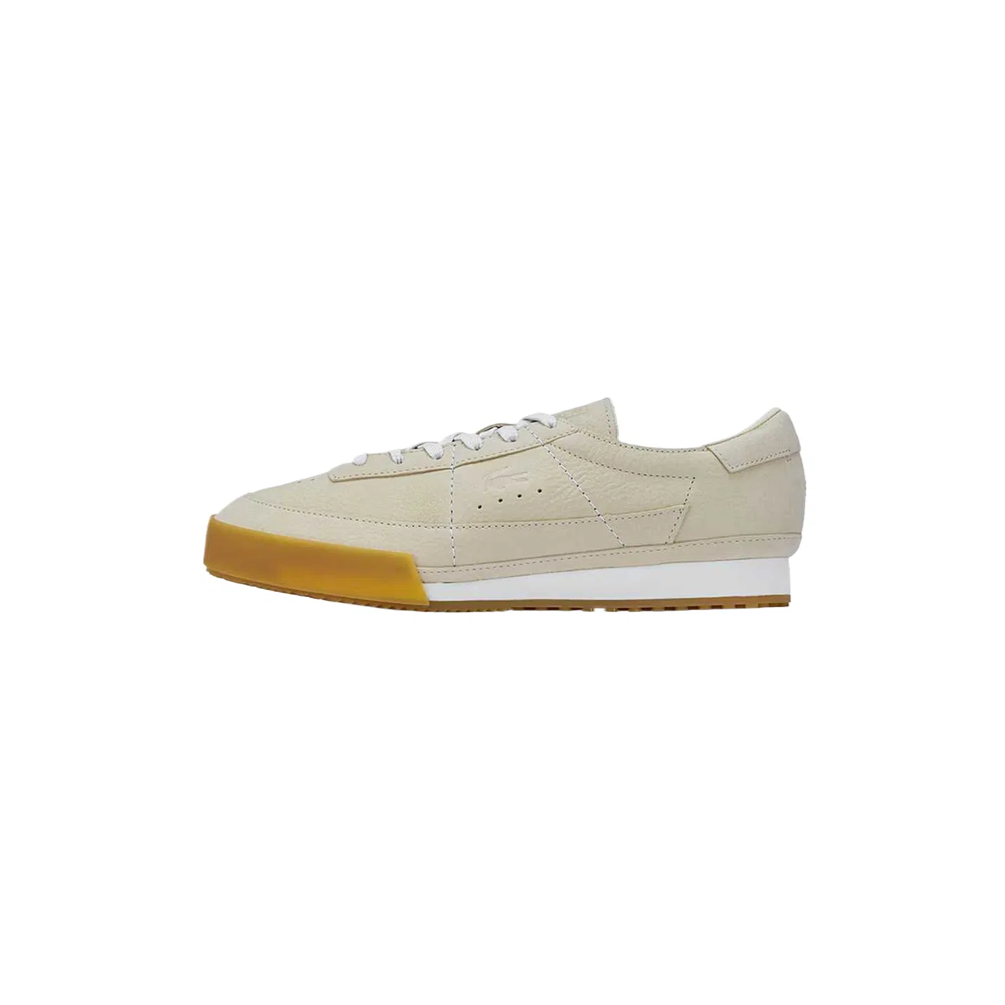 Кроссовки кожаные LACOSTE Ecru/Beige