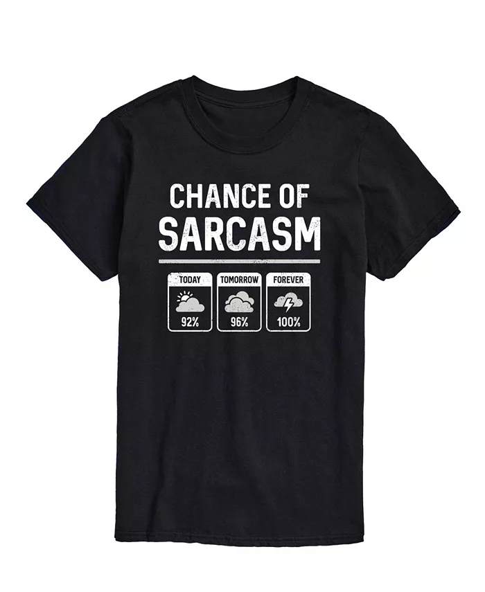 

Мужская футболка с коротким рукавом Chance of Sarcasm AIRWAVES, черный