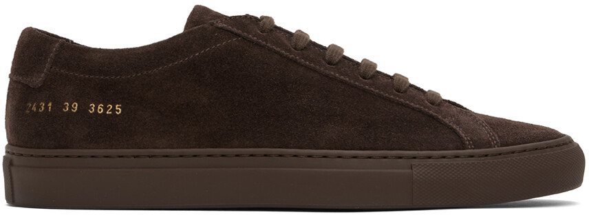 

Коричневые оригинальные замшевые кроссовки Achilles Common Projects, Коричневый, Коричневые оригинальные замшевые кроссовки Achilles Common Projects