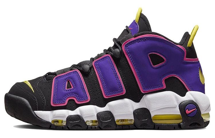 

Кроссовки Nike Air More Uptempo 96 Black Court Purple, Черный, Кроссовки Nike Air More Uptempo 96 Black Court Purple