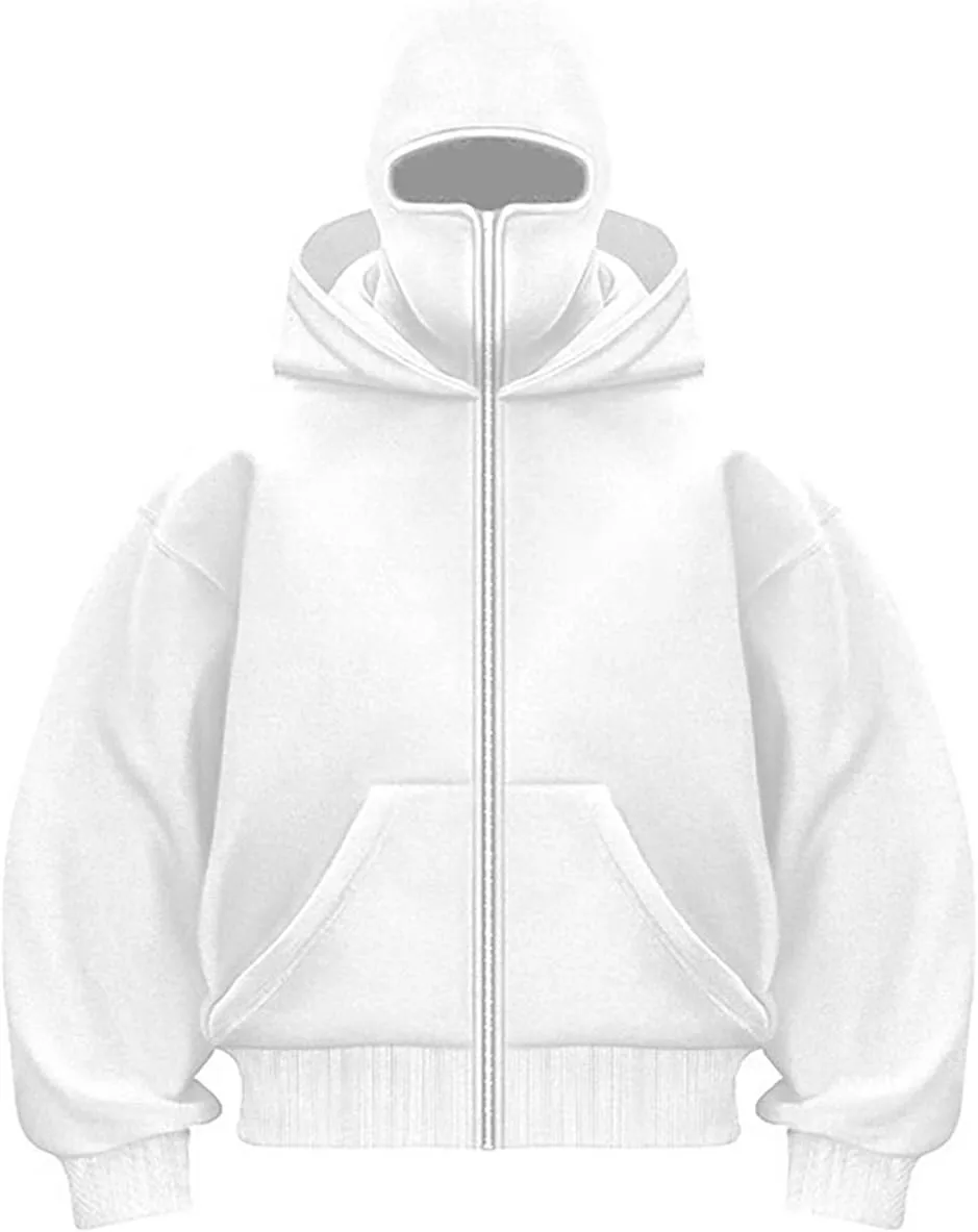 

Балаклава с капюшоном для мужчин, зимняя теплая куртка на молнии