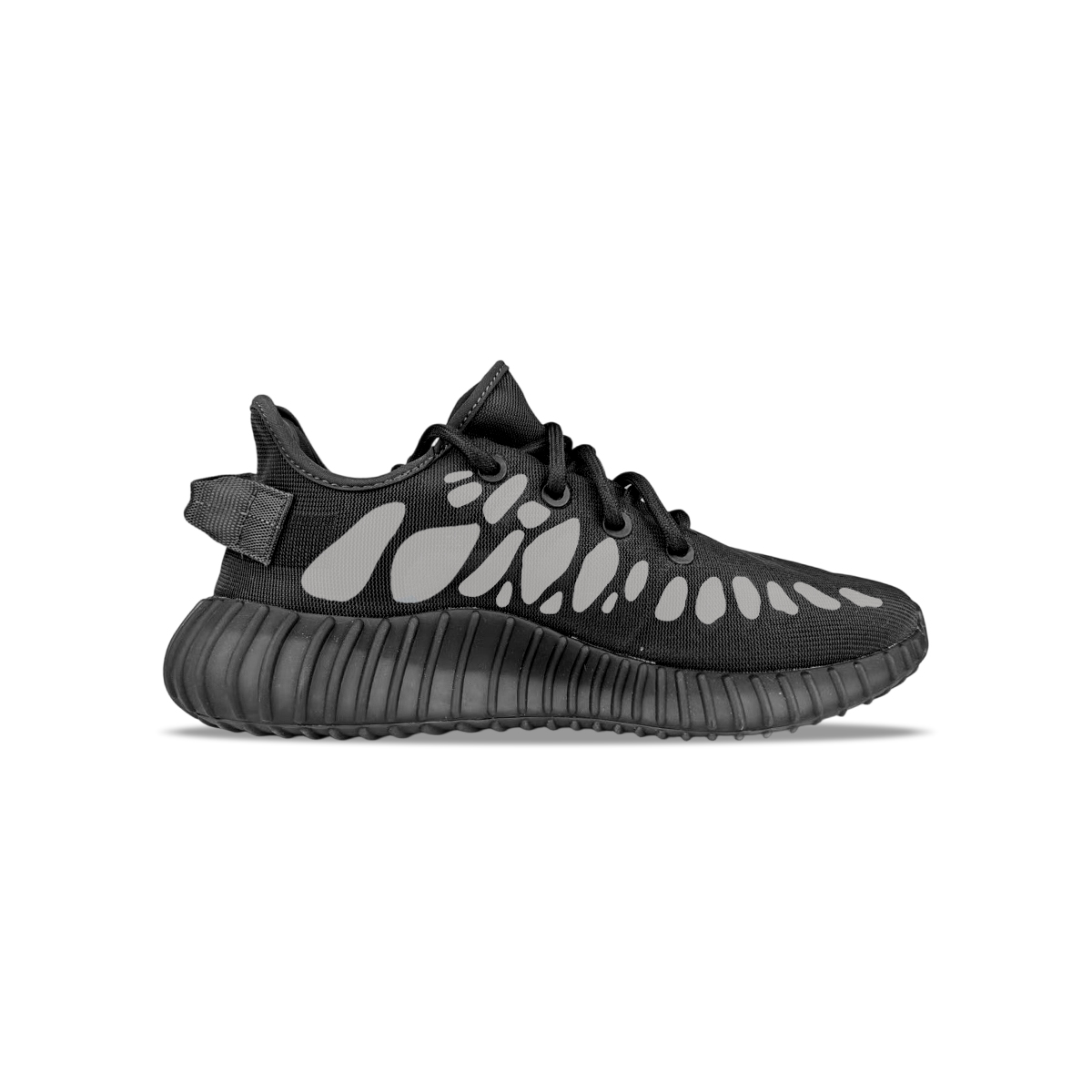 Adidas Originals Yeezy Boost 350 V2 с амортизацией, износостойкие низкие кеды унисекс черно-серые, цвет Black Gray — фото 3