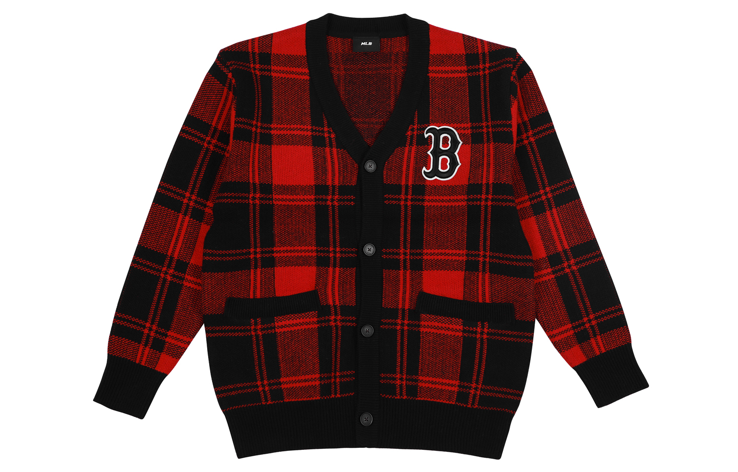 

Свитер унисекс красный MLB