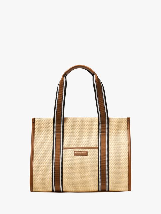 

Сумка-тоут Henley из рафии Aspinal of London, Neutral