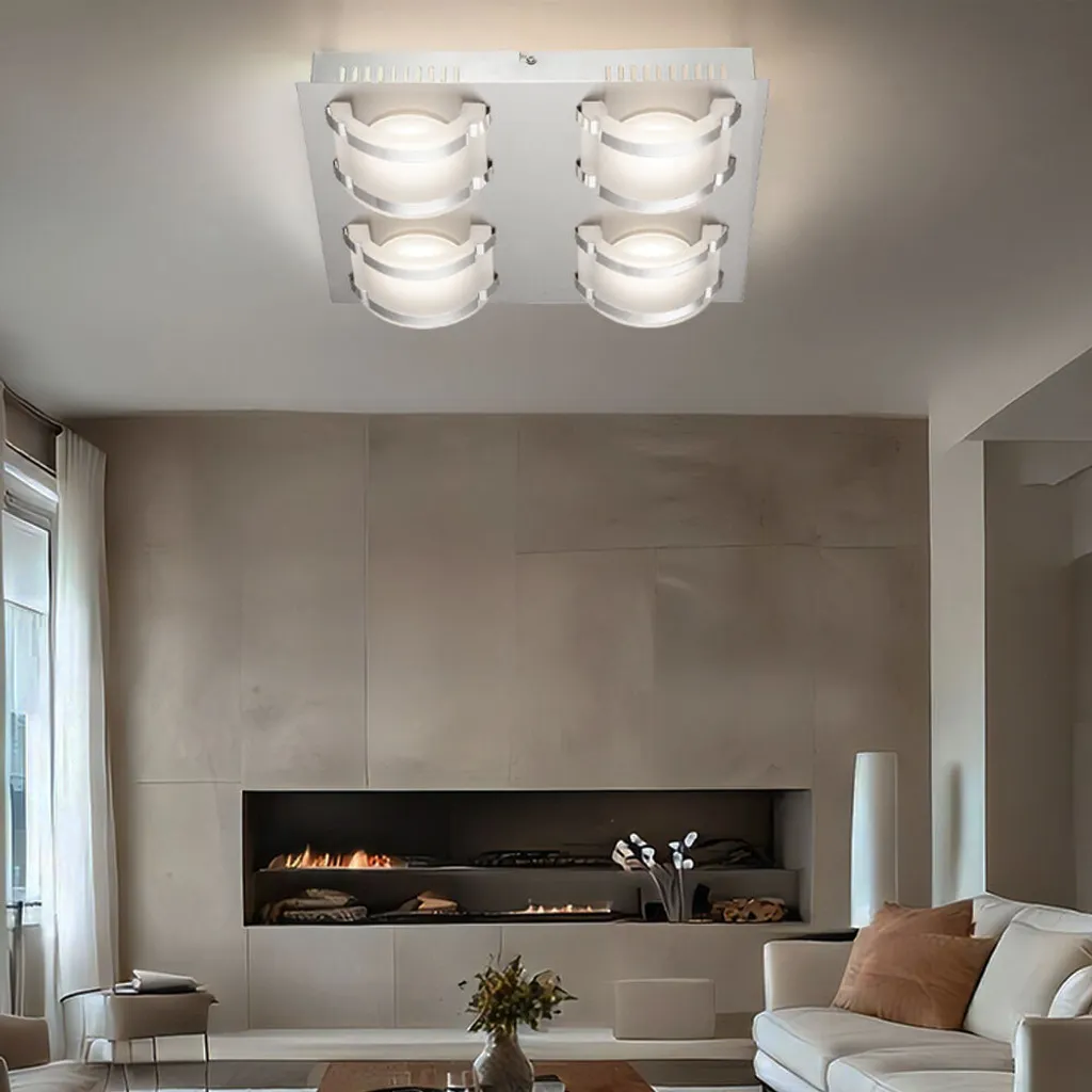 

Потолочный светодиодный светильник Globo Lighting, серебряный