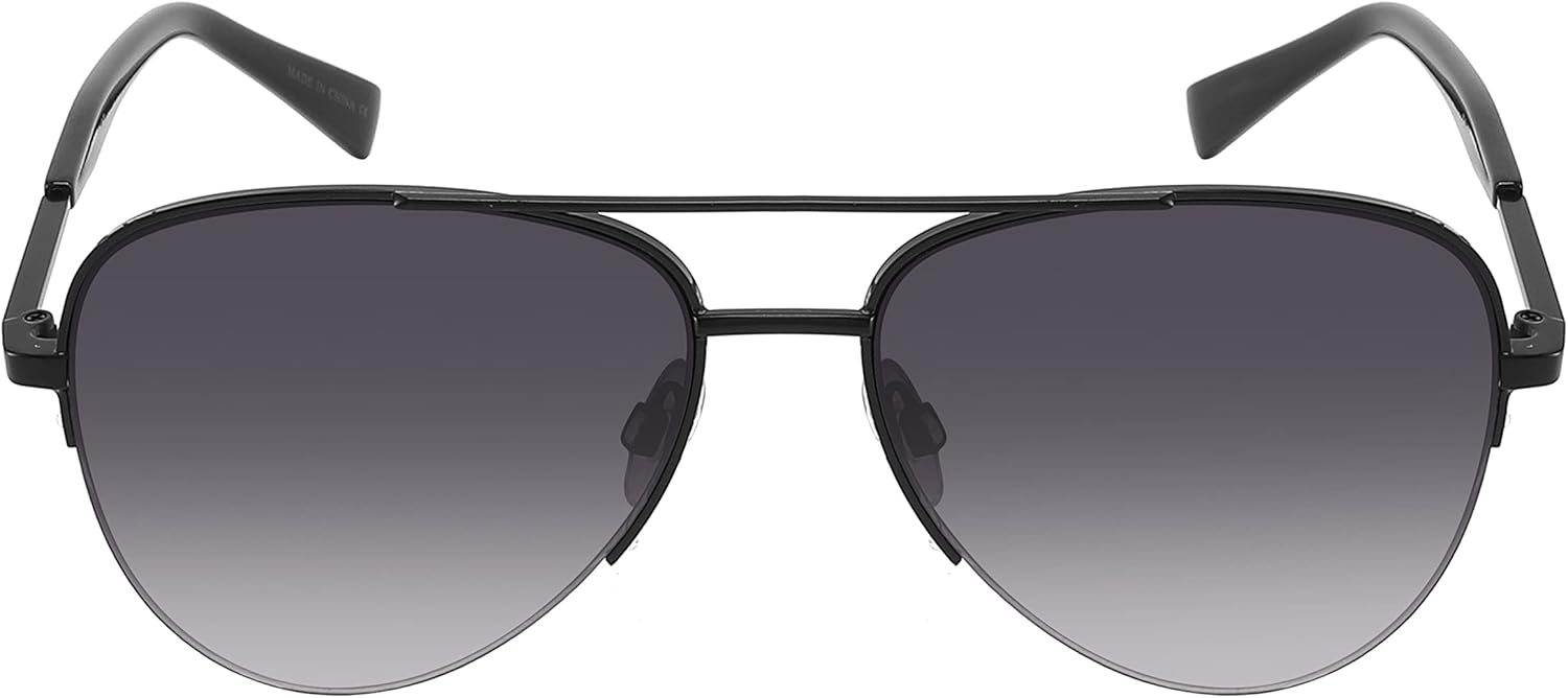 

Солнцезащитные очки-авиаторы Edge I-Wear унисекс с закругленной нижней частью, поляризованными линзами и градиентной окантовкой, плоские линзы, подходят для мужчин и женщин EDGEIWEAR, Matte Black