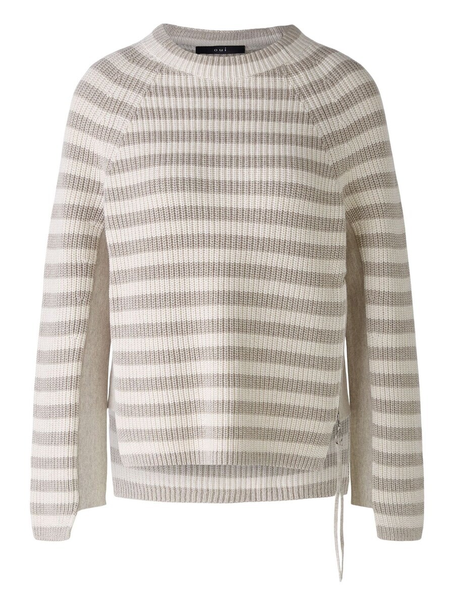

Тонкий вязаный свитер OUI Sweater Rubi, светло-коричневый